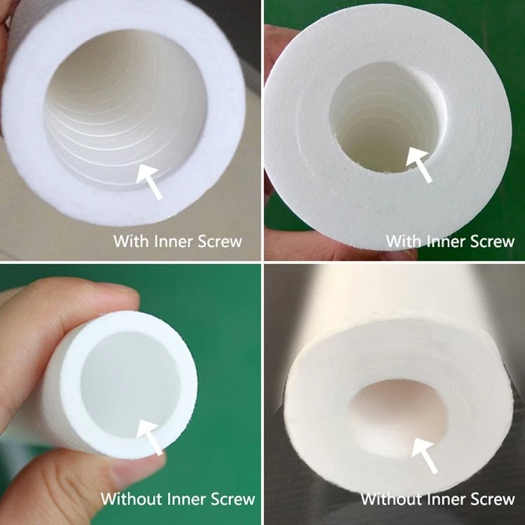 3.Screw of PP Cotton Water Filter Cartridges